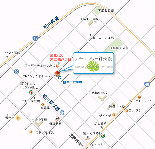 旭川市末広４条６丁目周辺地図
